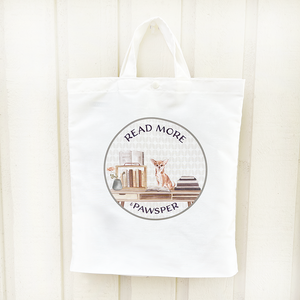 "Read More & Pawsper" Reusable Shopping Bags