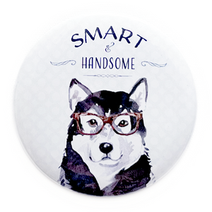 Adorably Wise Dogs: Pin-back Buttons